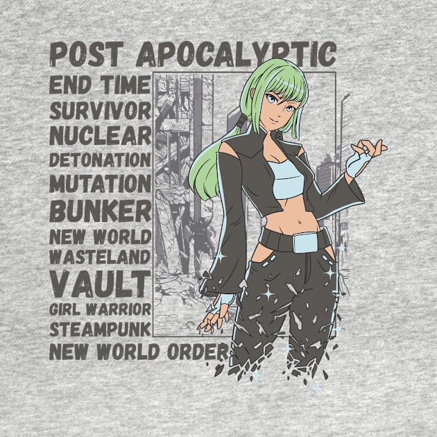 Postapocalyptic Anime and Manga girl by TahudesignsAT